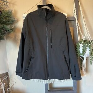 Pulse Ski Jacket Black Soft Shell Snowboard Fleece Lined Lightweight Coat Size L